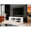 Cama TV spintelė RTV TEXAS 50/134/40 baltas/baltas blizgus