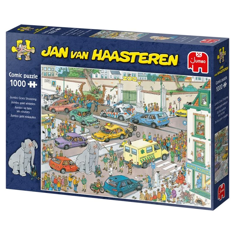 Jumbo Jan van Haasteren Jumbo geht einkaufen 1000 detalių dėlionė (20028)
