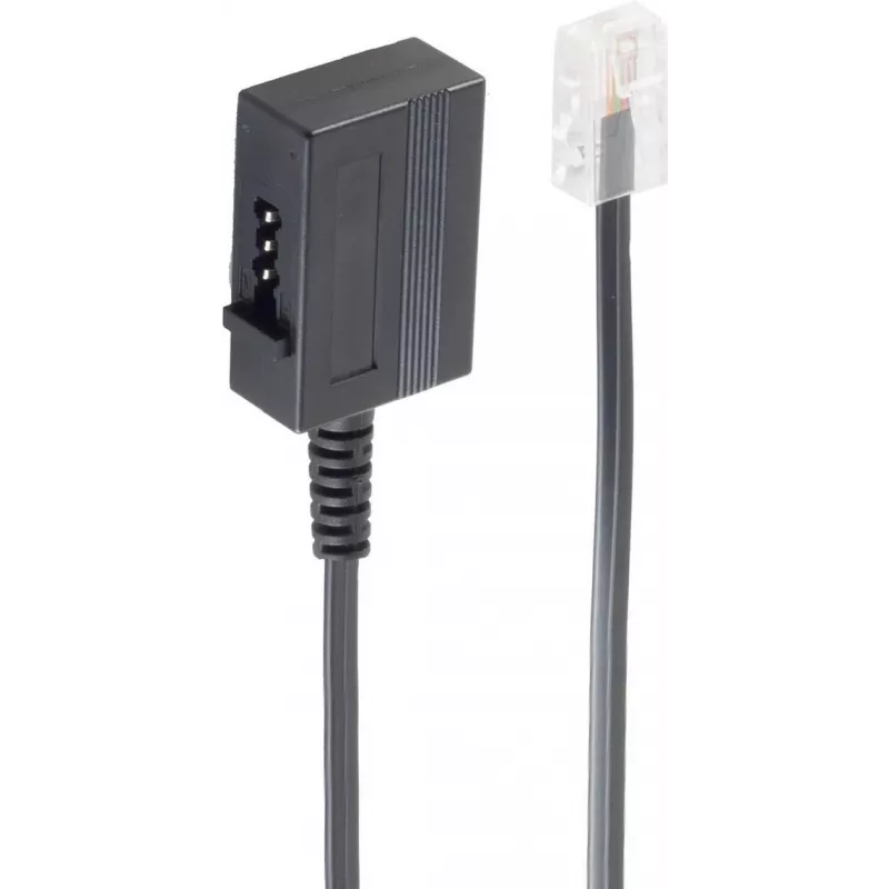 telefono kabelis ShiverPeaks BS71041-1 0,2 m Juodas