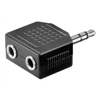 Goobay | Ausinių AUX adapteris; 3,5 mm lizdas 1 į 2