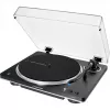 AT-LP70XBTBS, Patefonas juodas/sidabrinis, Integruotas fono išankstinis stiprintuvas, Bluetooth, visiškai automatinis, diržinė pavara