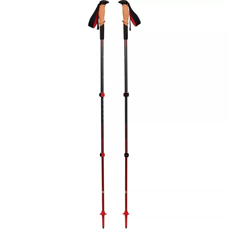 Trekking Poles Pursuit Shock S/M, treniruoklis pilkas/raudonas, 1 pora, 110-125 cm
