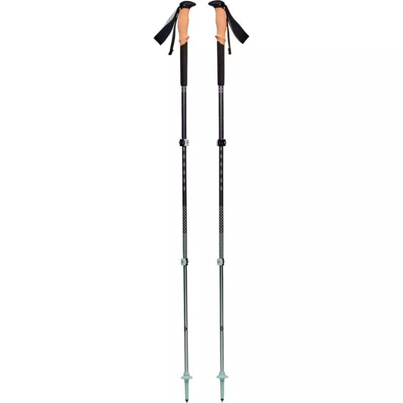 Trekking Poles Pursuit S/M, Fitness Device Pilka/Žalia, 1 pora, 100-125 cm