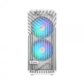 PC korpusas Fractal Design Torrent White — palaiko ATX, EATX, microATX, ITX; 2x180 mm priekiniai ventiliatoriai; 2,5 colio/3,5 colio vietos