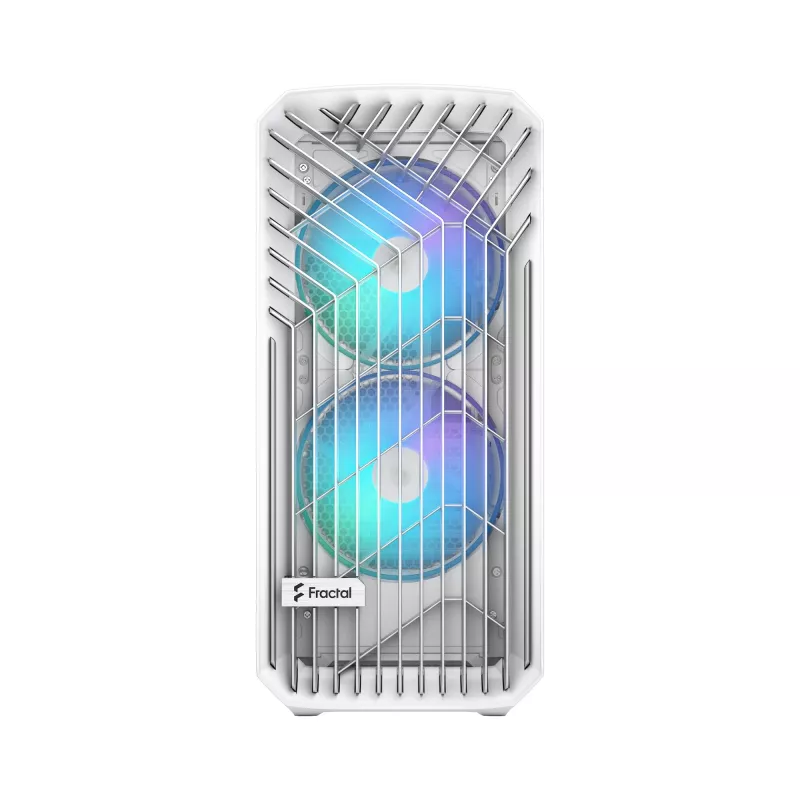 PC korpusas Fractal Design Torrent White — palaiko ATX, EATX, microATX, ITX; 2x180 mm priekiniai ventiliatoriai; 2,5 colio/3,5 colio vietos