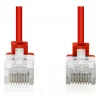 Sujungimo kabelis DIGITUS CAT6 U-UTP plonas 0,3 m, raudonas, pakuotė po 10