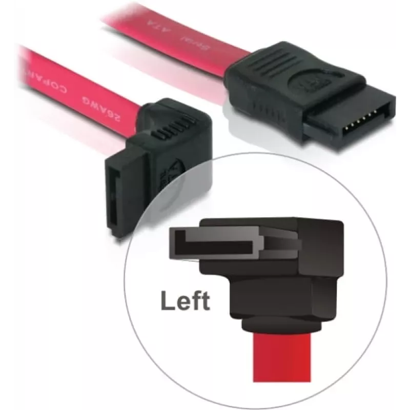 SATA kabelis DeLOCK 84249 0,3 m raudonas