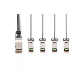Tiesioginio prijungimo kabelis Digitus 40G QSFP+ į 4XSFP+ 1 m