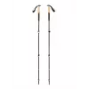 Trekking lazdos Juoda Diamond Trail Cork, reguliuojamos 100–140 cm, aliuminis, kamštinė/EVA rankena, 3 segmentų, žalia/smėlio