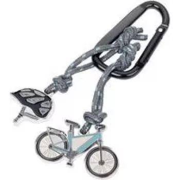 Raktų pakabukas TROIKA E-BIKE KR24-02/BK patvarus dizainas lengvas