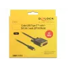 USB-C į DVI adapteris DeLOCK 1 m 85320