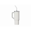 Termo puodelis su šiaudeliu Xiaomi Straw Mug White 1 L — nerūdijančio plieno vidus, sandarus, 240×132×97 mm
