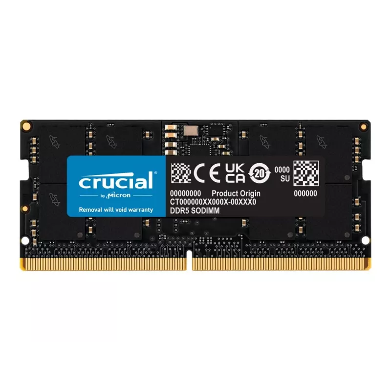 Crucial - DDR5 - modulis - 16 GB - SO DIMM 262-pin - 5600 MHz / PC5-44800 CL46 1,1 V be ECC