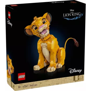 LEGO Disney Jaunasis Simba iš Liūto karaliaus kolekcinė gyvūno figūrėlė konstravimo rinkinys modelio rinkinys suaugusiems namų ar biuro dekorui nostalgiška dovanų idėja