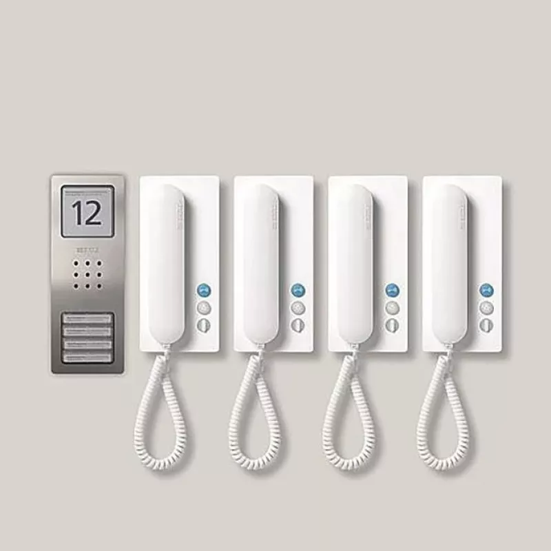 Siedle SET CA 812-4 E/W - Laidinis - Nerūdijantis plienas - Baltas - Lazdelė