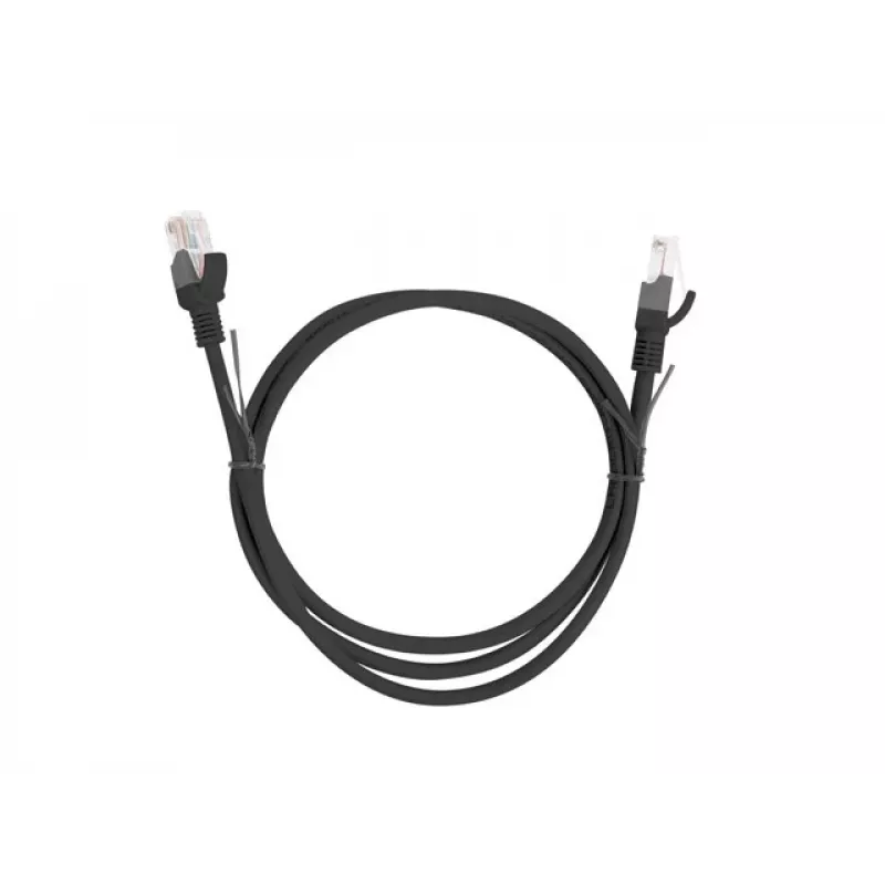 Tinklo kabelis LANBERG PCU5-10CC-0100-BK RJ-45 Cat5e, U/UTP, 1 m, juodas