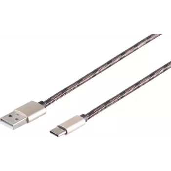 USB kabelis ShiverPeaks BS14-50080 0,9 m USB A USB C rudos spalvos