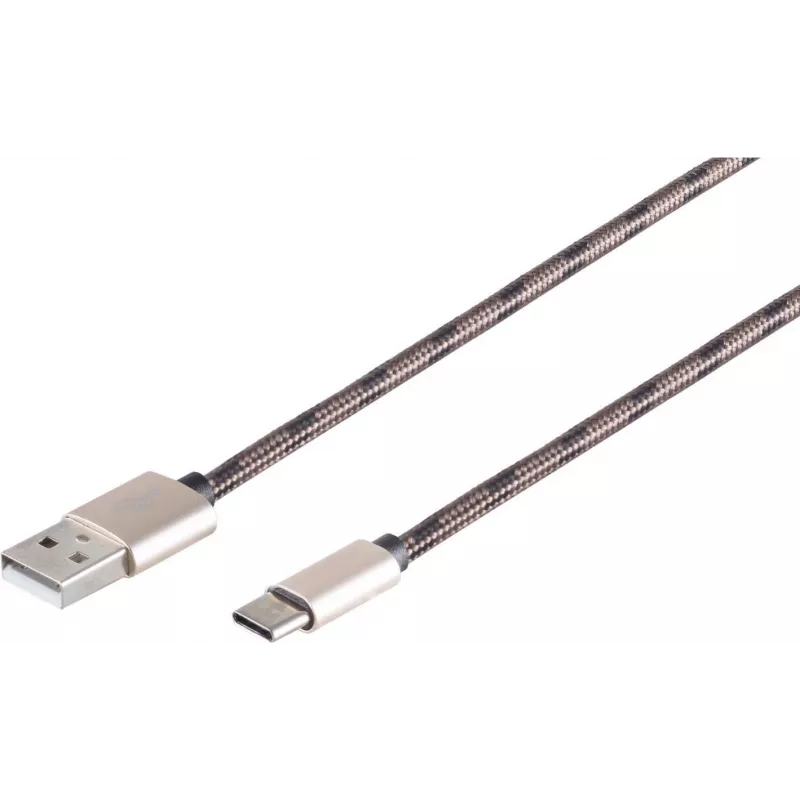 USB kabelis ShiverPeaks BS14-50080 0,9 m USB A USB C rudos spalvos