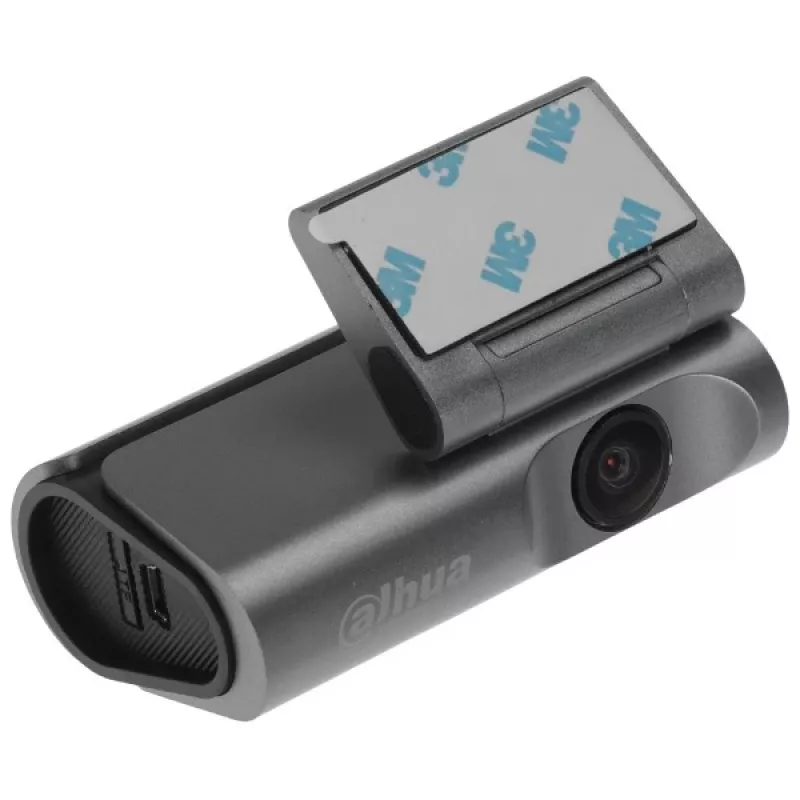 Dashcam DAHUA M3PRO 2K Ultra HD, CMOS, H.265, MicroSD iki 128 GB, USB-C, DC, juoda