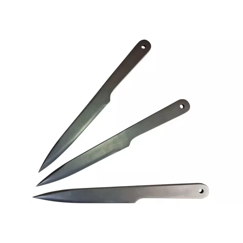 Metymo peilių rinkinys KAL22 KAL22-SR — 3 nerūdijančio plieno peiliai, ašmenys 165 mm, storis 6 mm, bendras ilgis 275 mm, svoris 240 g