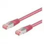 Tinklo kabelis Goobay CAT 6-2000 SSTP PIMF 20m Magenta
