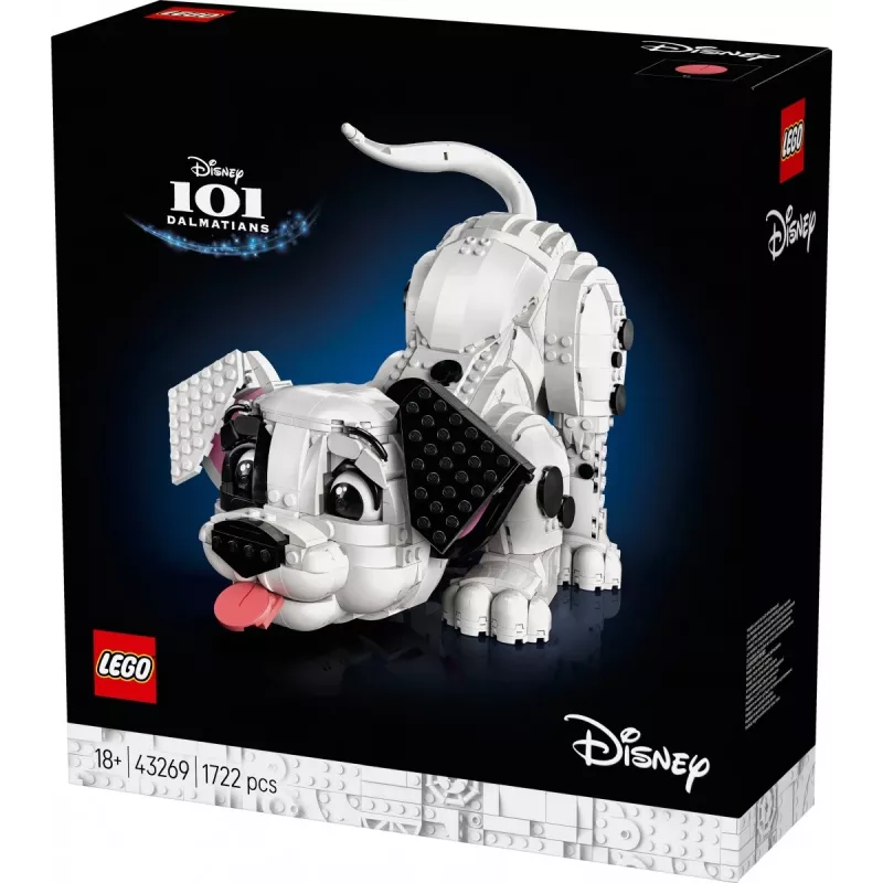 LEGO Disney 43269 101 dalmatinų šuniuko kolekcinis konstravimo rinkinys — 1722 detalės, 220 mm aukštis, nuo 18 metų