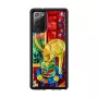Apsauginis telefono dėklas iKins, skirtas Samsung Galaxy Note 20, su raudonos katės ir žuvies dizainu