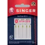 SINGER siuvimo mašinos adata 80/12 (modelis 250054303) mezginiams, rutuliniu galiuku
