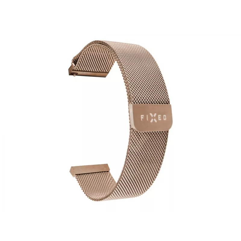 Laikrodžio dirželis FIXED Mesh Strap Fixed 18 mm nerūdijantis plienas greito atsegimo auksinės spalvos