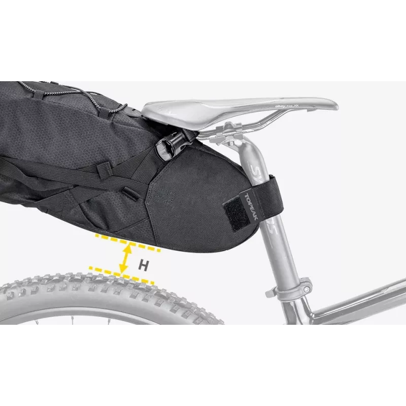 Dviračio krepšys Topeak BackLoader 15 l nailonas polietilenas juodas