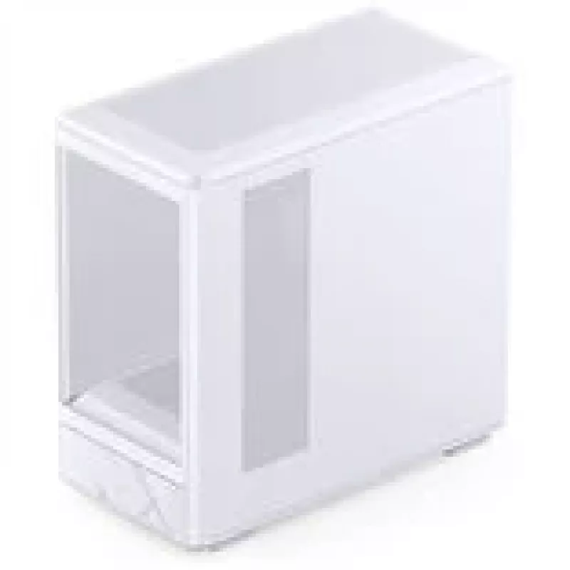 Jonsbo D200 baltas mATX vidutinio dydžio korpusas su grūdintu stiklu ir Mini Temp ekranu