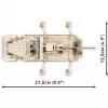 Statybiniai blokeliai Cobi Sd.Kfz. 9/1 Famo — Antrojo pasaulinio karo modelis, 498 dalys, įvairiaspalvis