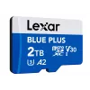 MicroSDXC atminties kortelė Lexar BLUE PLUS 2 TB UHS‑I, 170 MB/s, U3 V30, atspari vandeniui