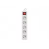 Maitinimo ilginamasis laidas Lanberg PS1-05E-0300-W 3 m 5 kintamosios srovės lizdų vidaus/lauko baltas