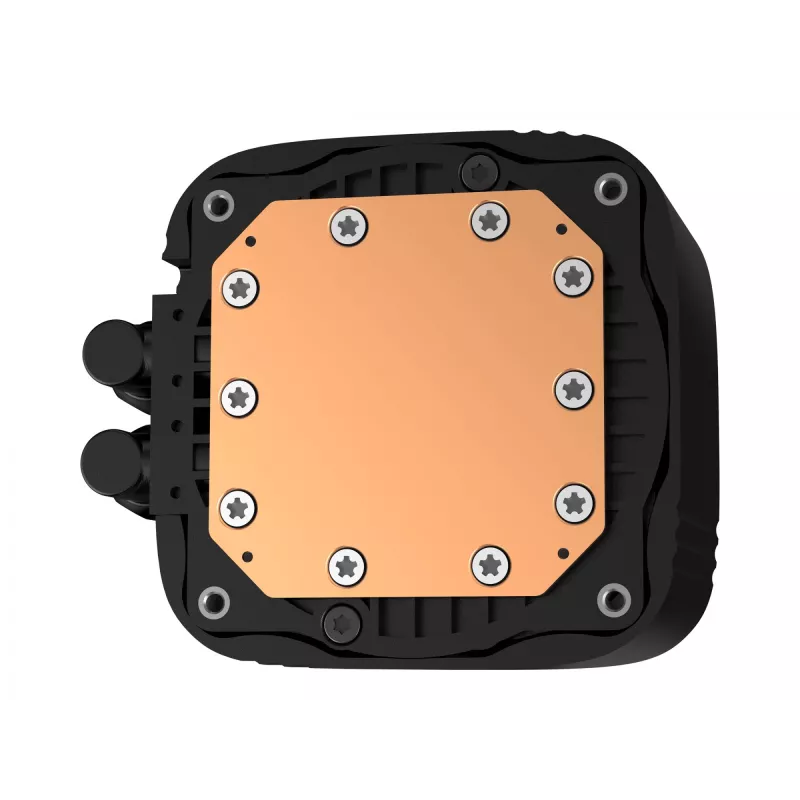 All-in-one skystas aušintuvas DeepCool LS520S — 120 mm ventiliatoriai, 500–2250 aps./min., juodas, palaiko LGA1700/AM5/TR4
