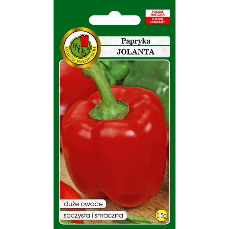 Sėklų pakelis Seklos LT Paprika Jolanta 0,5 g – saldžiųjų paprikų sėklos auginimui
