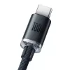 Baseus Crystal Shine laidas USB į USB-C, 100 W, 2 m (juodas)