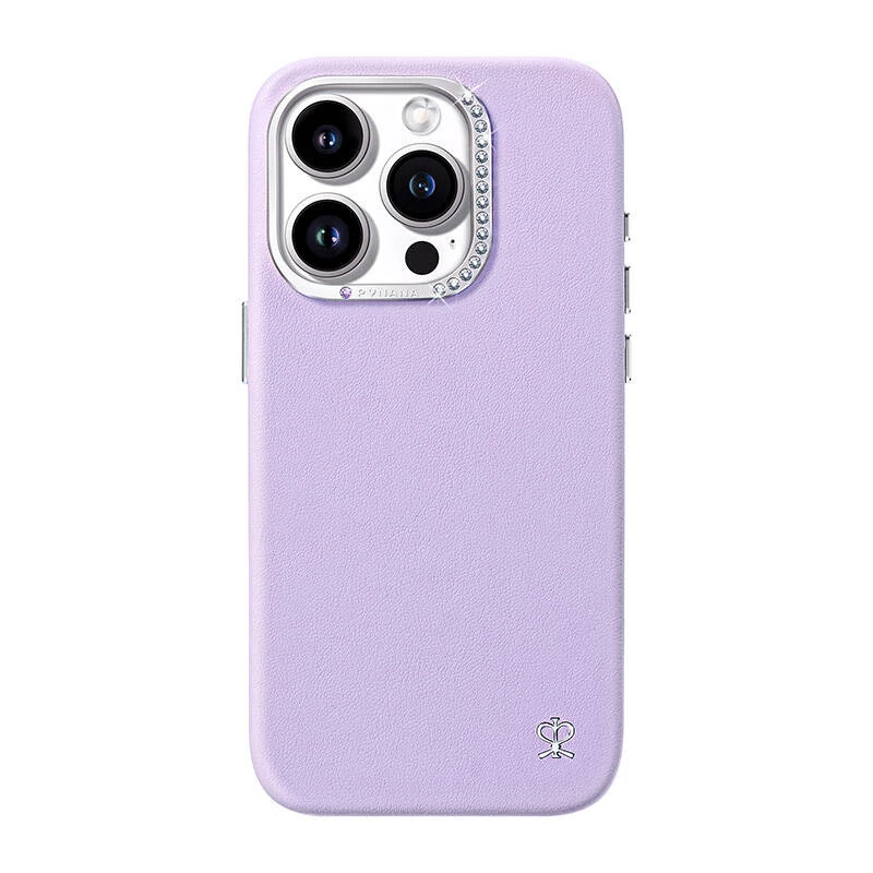 Apsauginis telefono dėklas Joyroom PN-15F1, skirtas iPhone 15 Pro Max, violetinis, formuotas su išpjovomis