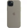 Silikono dėklas Apple iPhone 15 Plus MagSafe molio spalvos