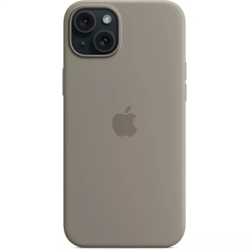 Silikono dėklas Apple iPhone 15 Plus MagSafe molio spalvos