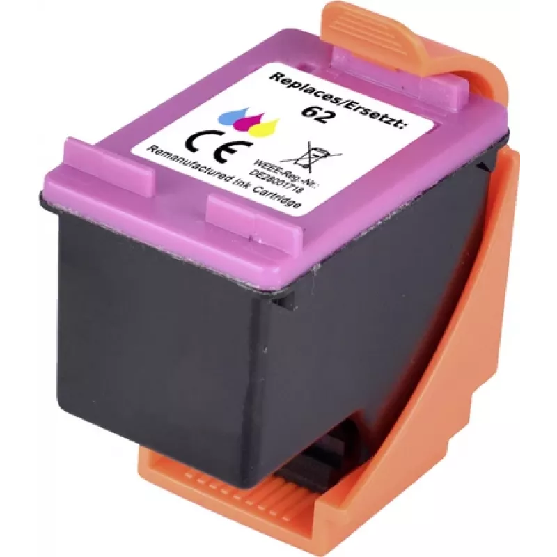 Renkforce Ink pakeičia HP 62 (C2P06AE) suderinami žalsvai mėlyna, purpurinė, geltona RF-I-HP62CMY RF-5705432 (RF-5705432)