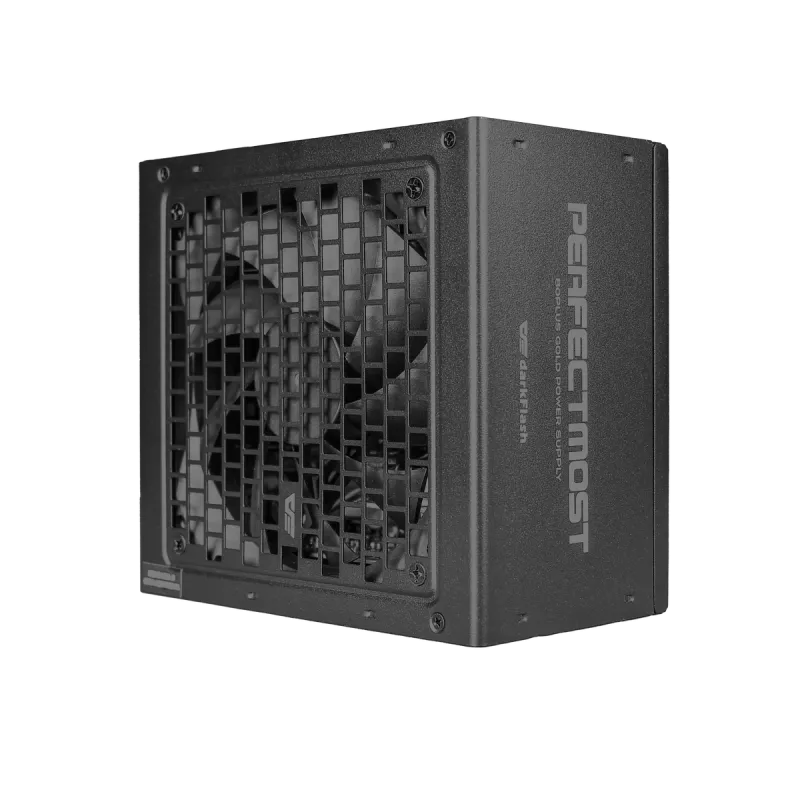 Maitinimo blokas DarkFlash PMT1250 Juoda — ATX stacionaraus kompiuterio PSU, 1250W, aptrauktais laidais