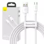 USB A į Micro-USB B kabelis Baseus TZCAMZJ-02 1,5 m Baltas