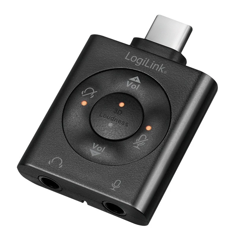 USB3.2 garso adapteris USB-C/M į 2x 3,5 mm/F 7.1