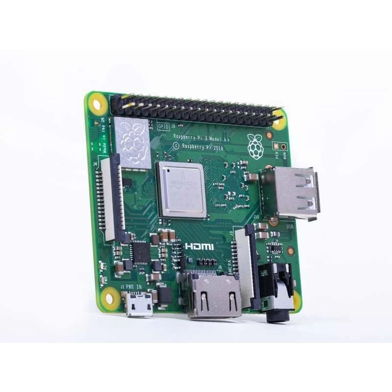 Raspberry Pi 3 Model A+ - Vienplokštis kompiuteris - Broadcom BCM2837B0 / 1,4 GHz - RAM 512MB - 802,11a/b/g/n/ac, Bluetooth 4,2 (Raspberry Pi 3 Model A+)