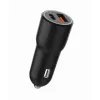 Automobilinis mobiliųjų įrenginių įkroviklis Gembird TA-UC-AC2PDQC38-CAR-01, USB-C, 38W, 12–24V, juodas