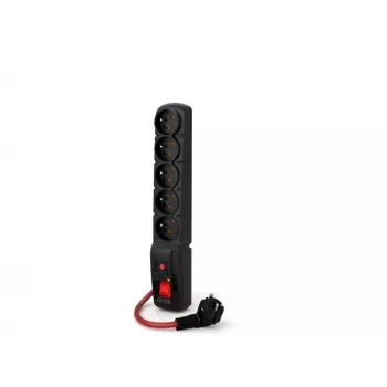 ACAR F5 POWER Juoda 5 kintamosios srovės lizdai 230 V 3 m