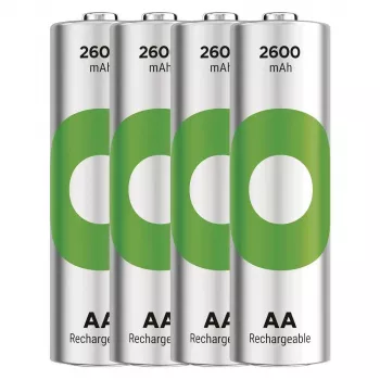 Baterijos R6/AA NI-MH 2 600mAh lizdinėje pakuotėje 4 vnt.