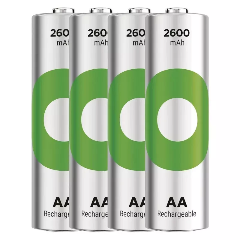Baterijos R6/AA NI-MH 2 600mAh lizdinėje pakuotėje 4 vnt.