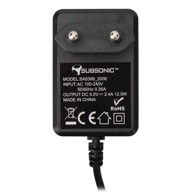 Sieninis įkroviklis SUBSONIC SA5399 15W kompaktiškas dizainas Switch įrenginiams